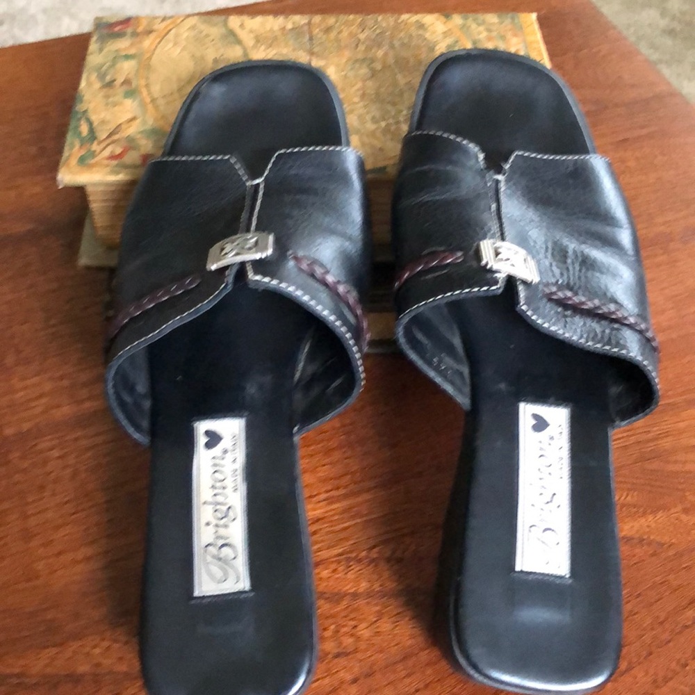 💐💐Brighton Leather slip on sandal